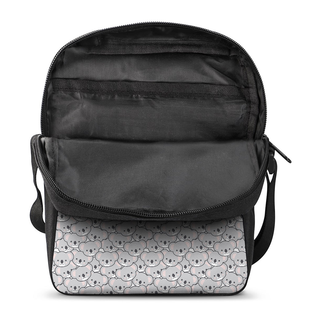 Cartoon Koala Pattern Print Rectangular Crossbody Bag