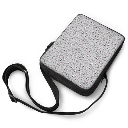 Cartoon Koala Pattern Print Rectangular Crossbody Bag