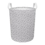 Cartoon Koala Pattern Print Round Laundry Basket