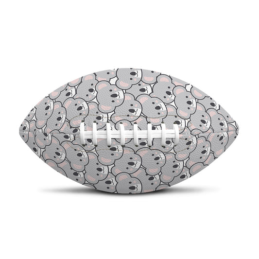 Cartoon Koala Pattern Print Rugby Ball