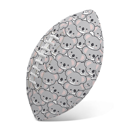 Cartoon Koala Pattern Print Rugby Ball