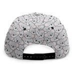 Cartoon Koala Pattern Print Snapback Cap