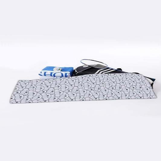 Cartoon Koala Pattern Print Sports Towel
