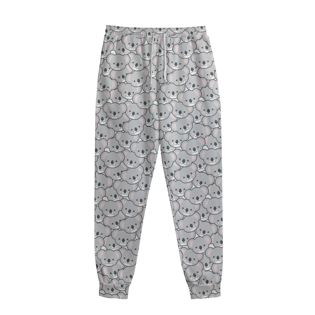 Cartoon Koala Pattern Print Sweatpants