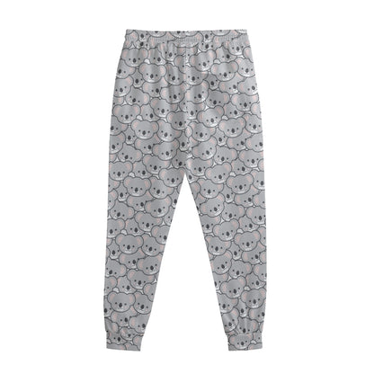 Cartoon Koala Pattern Print Sweatpants