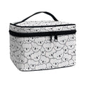Cartoon Koala Pattern Print Travel Makeup Bag