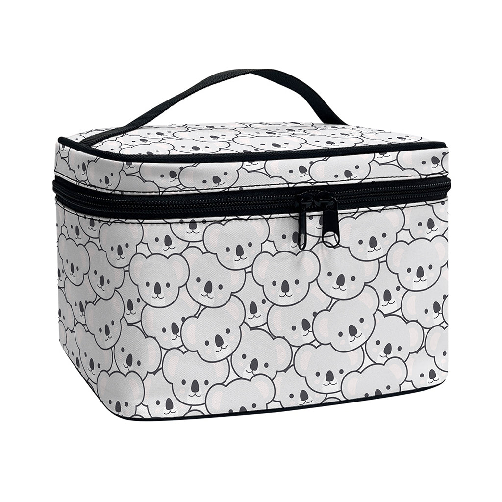Cartoon Koala Pattern Print Travel Makeup Bag