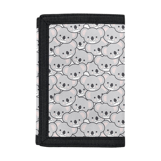 Cartoon Koala Pattern Print Trifold Wallet