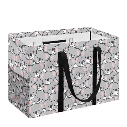 Cartoon Koala Pattern Print Utility Tote Bag