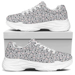 Cartoon Koala Pattern Print White Chunky Shoes