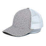 Cartoon Koala Pattern Print White Mesh Trucker Cap