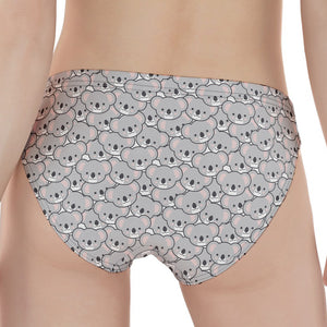 Cartoon Koala Pattern Print Women's Panties