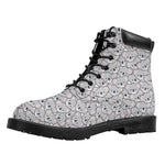 Cartoon Koala Pattern Print Work Boots