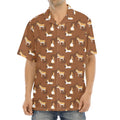 Cartoon Kulan Donkey Pattern Print Aloha Shirt