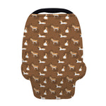 Cartoon Kulan Donkey Pattern Print Baby Seat Cover