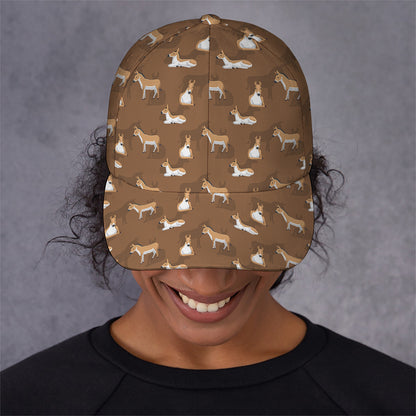 Cartoon Kulan Donkey Pattern Print Baseball Cap