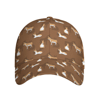 Cartoon Kulan Donkey Pattern Print Baseball Cap