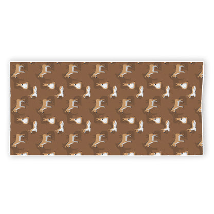 Cartoon Kulan Donkey Pattern Print Beach Towel