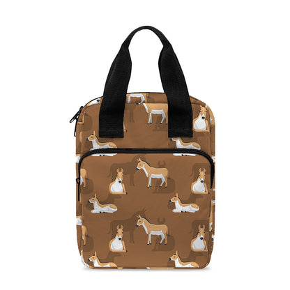 Cartoon Kulan Donkey Pattern Print Bible Tote Bag