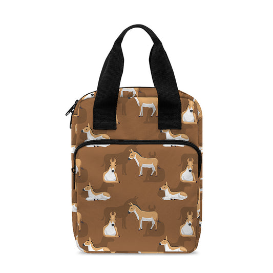 Cartoon Kulan Donkey Pattern Print Bible Tote Bag