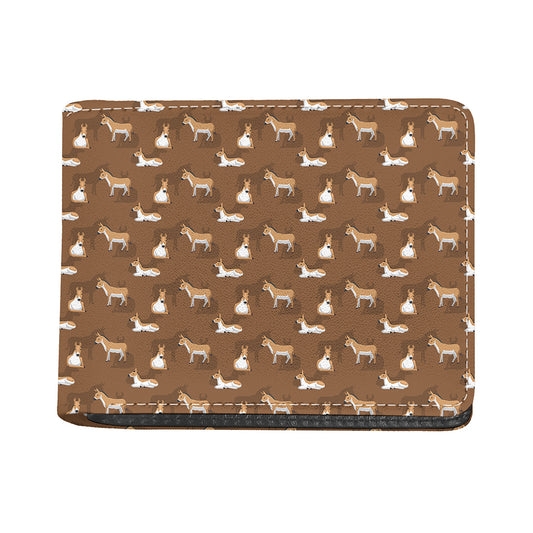 Cartoon Kulan Donkey Pattern Print Bifold Wallet