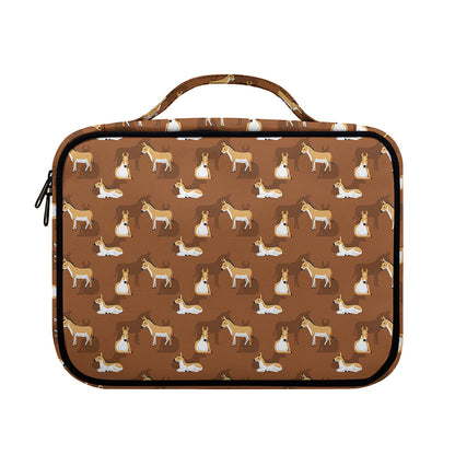 Cartoon Kulan Donkey Pattern Print Briefcase Bible Bag