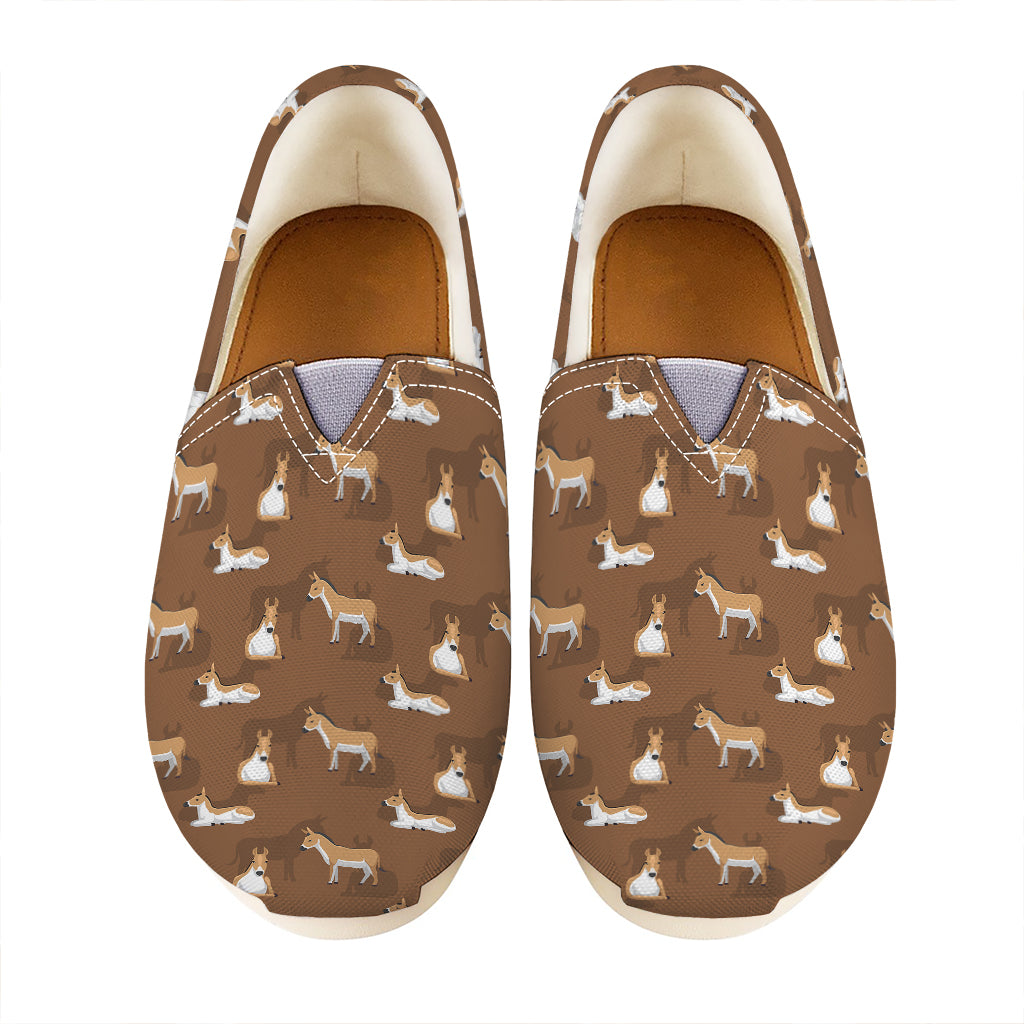Cartoon Kulan Donkey Pattern Print Casual Shoes