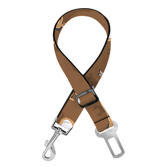 Cartoon Kulan Donkey Pattern Print Dog Seat Belt