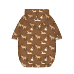 Cartoon Kulan Donkey Pattern Print Dog Zip Up Hoodie