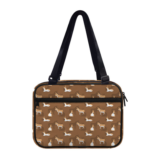 Cartoon Kulan Donkey Pattern Print Double Strap Bible Bag