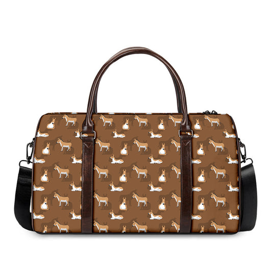 Cartoon Kulan Donkey Pattern Print Duffle Bag