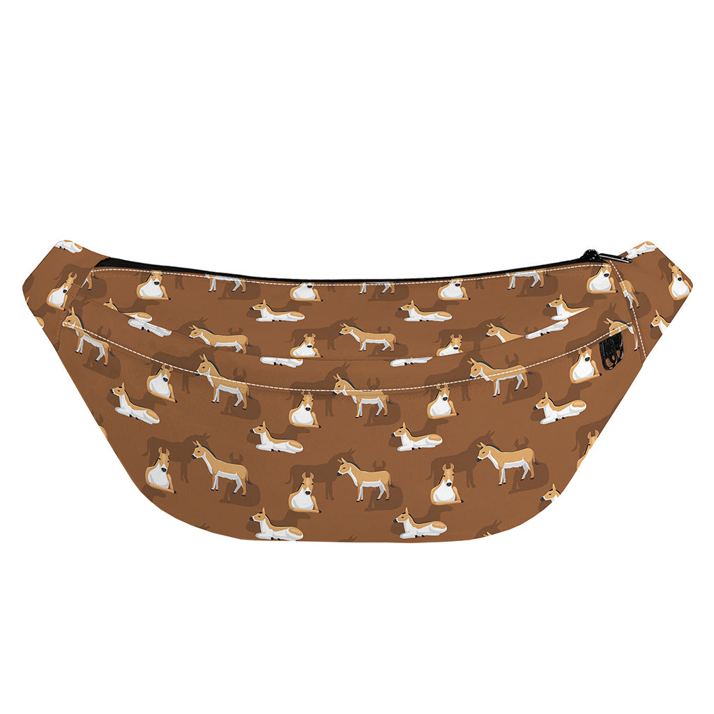Cartoon Kulan Donkey Pattern Print Fanny Pack
