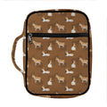 Cartoon Kulan Donkey Pattern Print Front Pocket Bible Bag