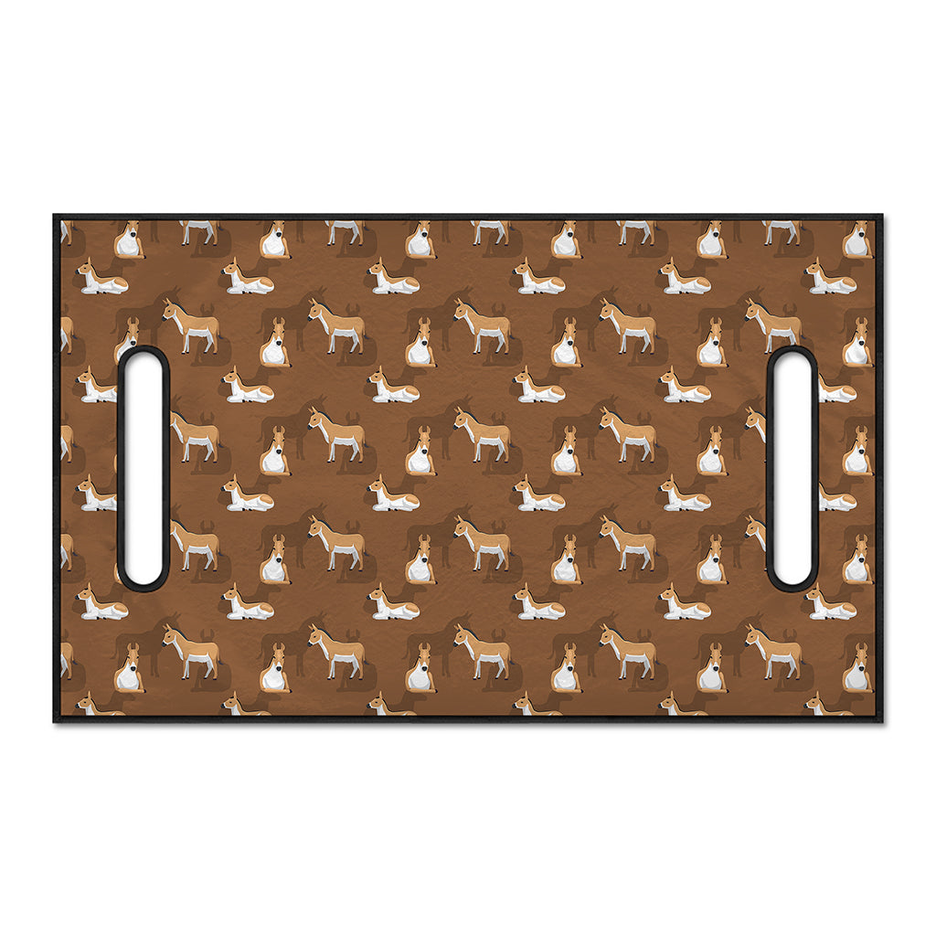 Cartoon Kulan Donkey Pattern Print Golf Cart Seat Cover