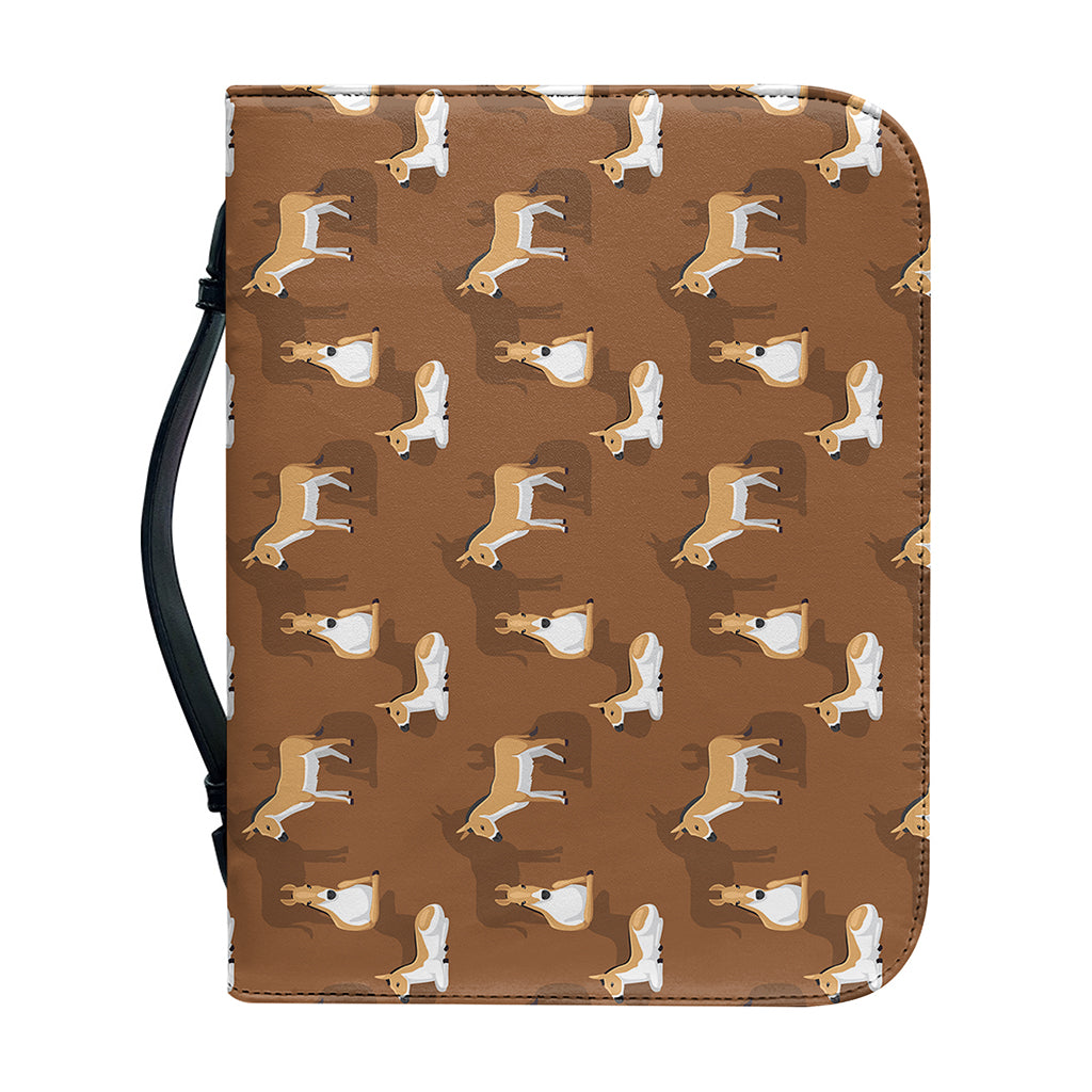 Cartoon Kulan Donkey Pattern Print Leather Bible Cover