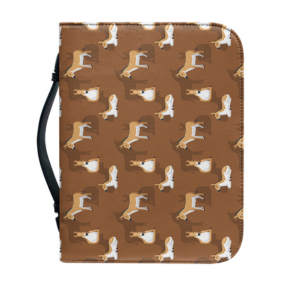 Cartoon Kulan Donkey Pattern Print Leather Bible Cover
