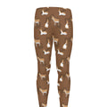 Cartoon Kulan Donkey Pattern Print Men's Leggings