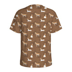Cartoon Kulan Donkey Pattern Print Men's Sports T-Shirt