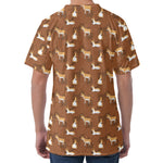 Cartoon Kulan Donkey Pattern Print Men's Velvet T-Shirt