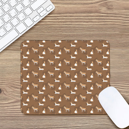 Cartoon Kulan Donkey Pattern Print Mouse Pad