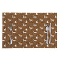 Cartoon Kulan Donkey Pattern Print Placemat