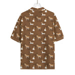 Cartoon Kulan Donkey Pattern Print Rayon Hawaiian Shirt