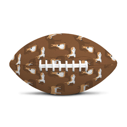 Cartoon Kulan Donkey Pattern Print Rugby Ball