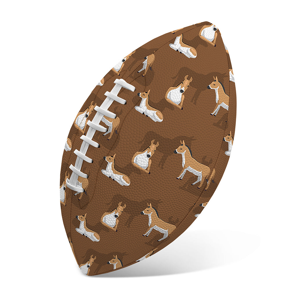 Cartoon Kulan Donkey Pattern Print Rugby Ball