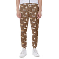Cartoon Kulan Donkey Pattern Print Joggers