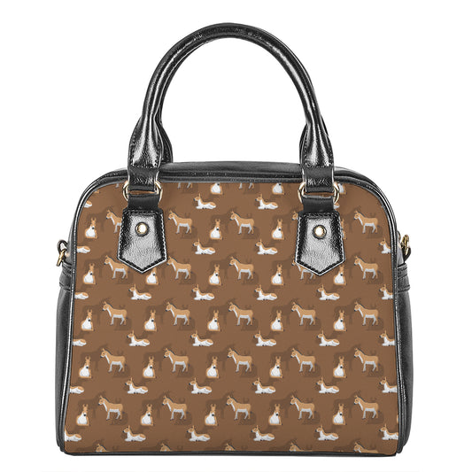 Cartoon Kulan Donkey Pattern Print Shoulder Handbag