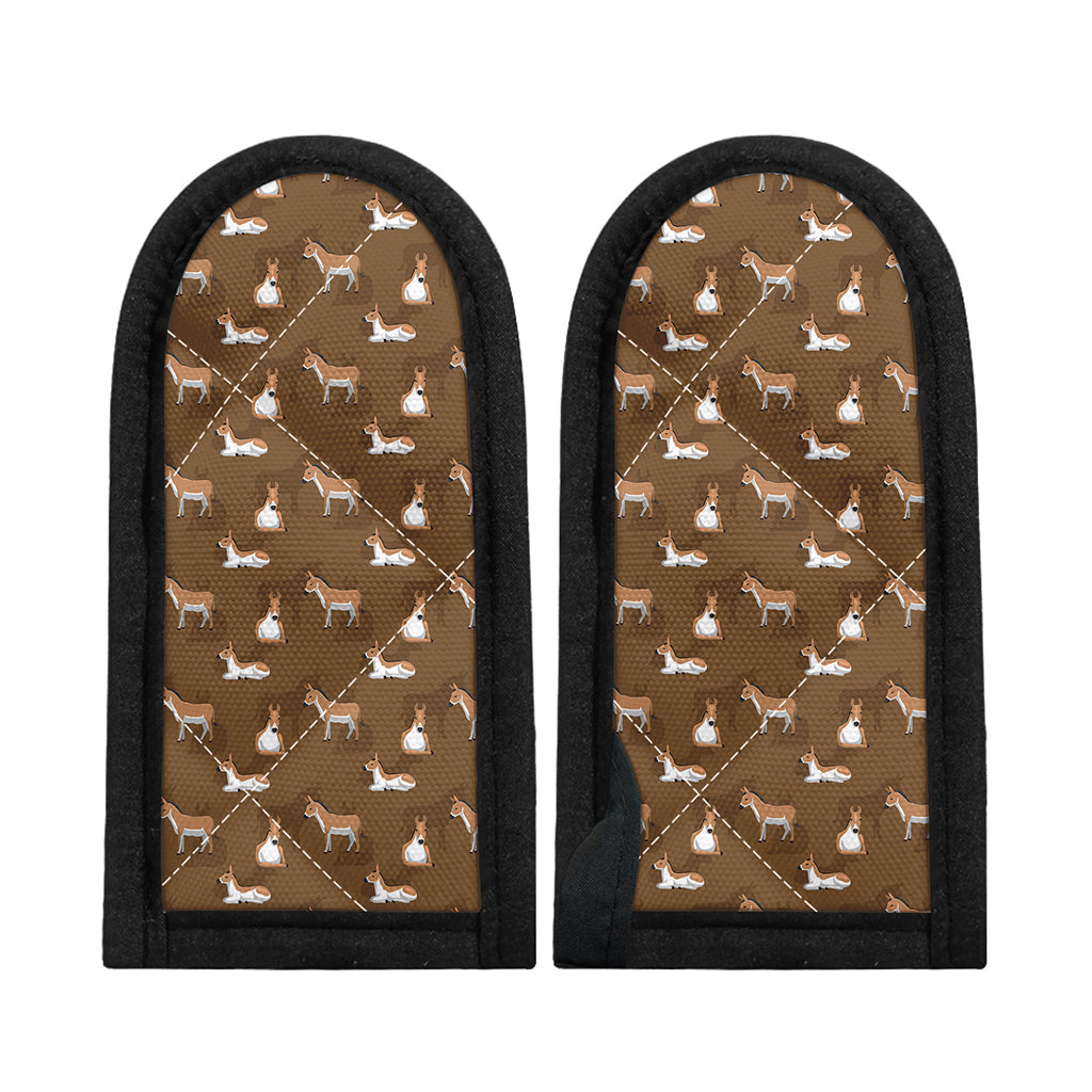 Cartoon Kulan Donkey Pattern Print Skillet Handle Cover