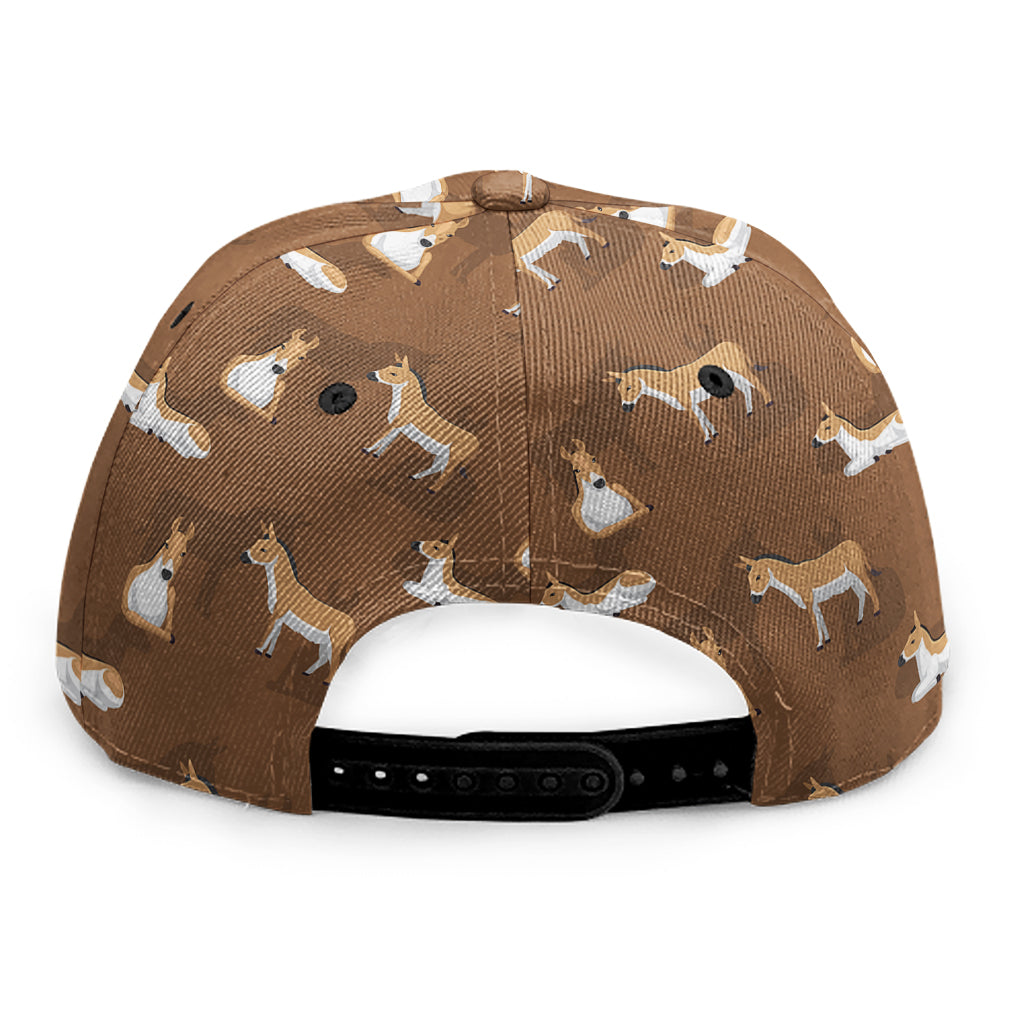 Cartoon Kulan Donkey Pattern Print Snapback Cap
