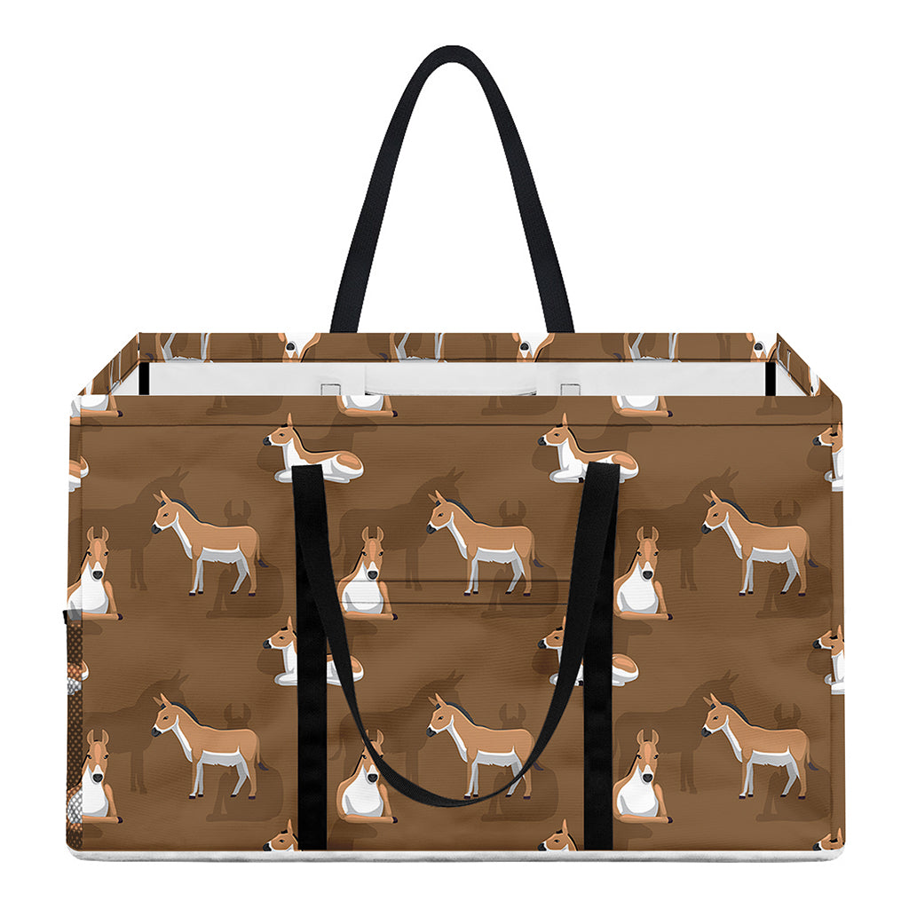Cartoon Kulan Donkey Pattern Print Utility Tote Bag