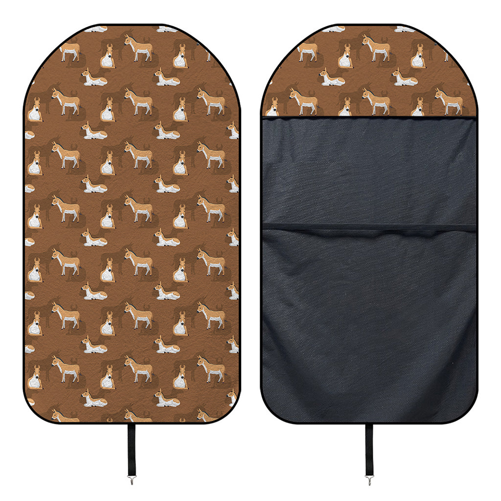 Cartoon Kulan Donkey Pattern Print Waterproof Car Seat Cover